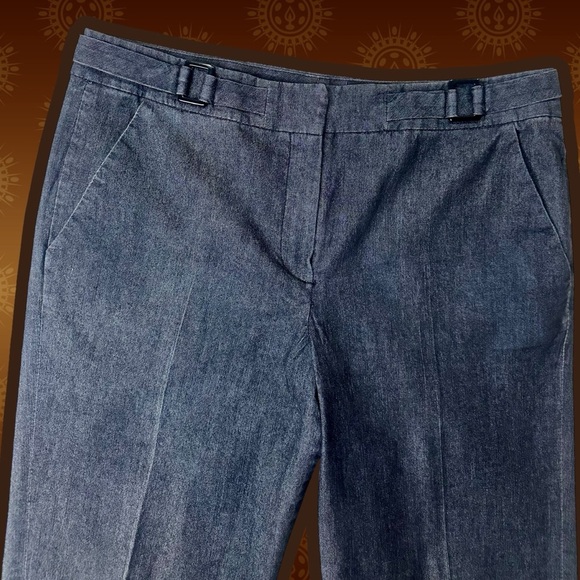 Sandro Sportswear Vintage Gray Wash Side Buckled Jeans with Center Pleats Sz 12 - Picture 5 of 13